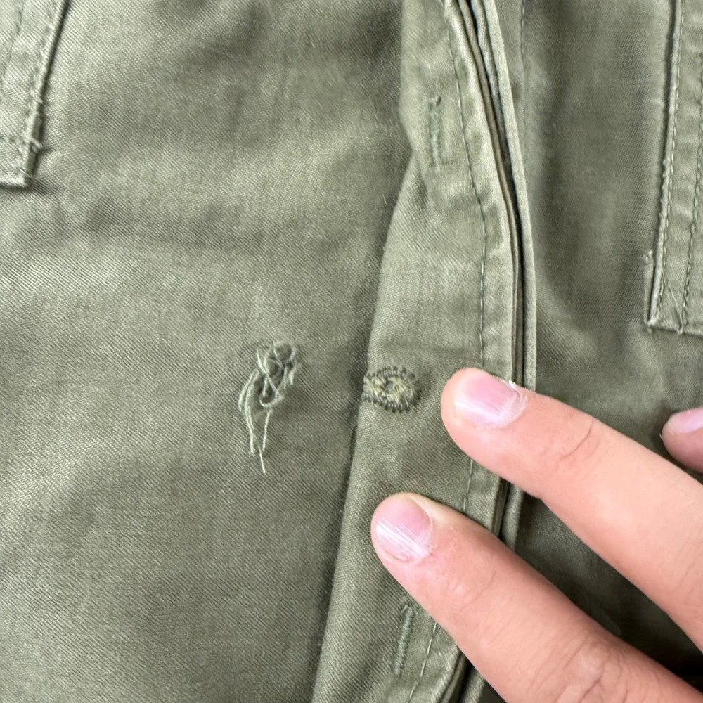 Vintage 1960s Vietnam War OG-107 Sateen Field Coat Medium Short Olive Green